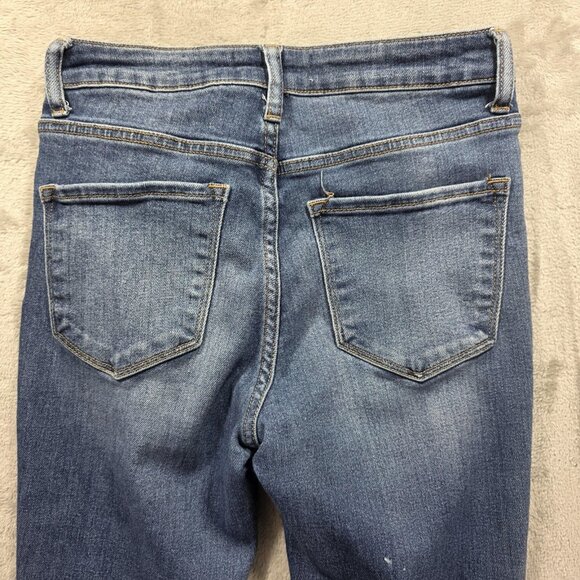 Vervet Jeans Womens 26 Skinny High Rise Stretch Denim Distressed VT1007 Flaw - Picture 3 of 10